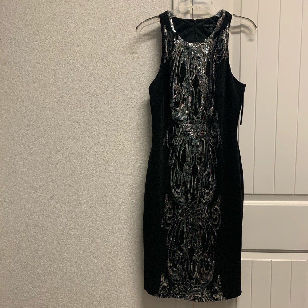 David Meister Sequined Cocktail Dress